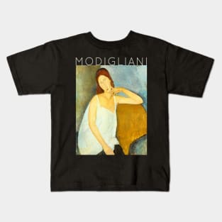 Amedeo Modigliani - Portrait of Jeanne Hebuterne Kids T-Shirt